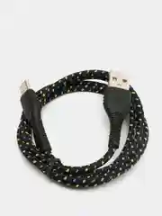 Черный usb кабель Olaf для быстрого заряда 2.4 А и передачи данных