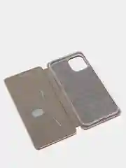 Чехол-книжка для iPhone 12 Pro Max (6,7) с закругленными краями, розовое золото