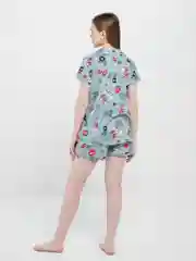 Оливковый костюм женский Dianida, с шортами