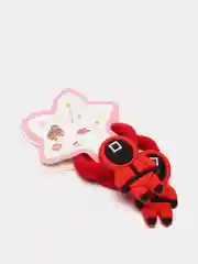 Коралловый меланж игра в кальмара. Резинки для волос