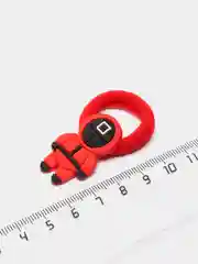 Коралловый меланж игра в кальмара. Резинки для волос