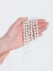 Белый бусы из искусственного жемчуга/Длинные бусы/Жемчуг