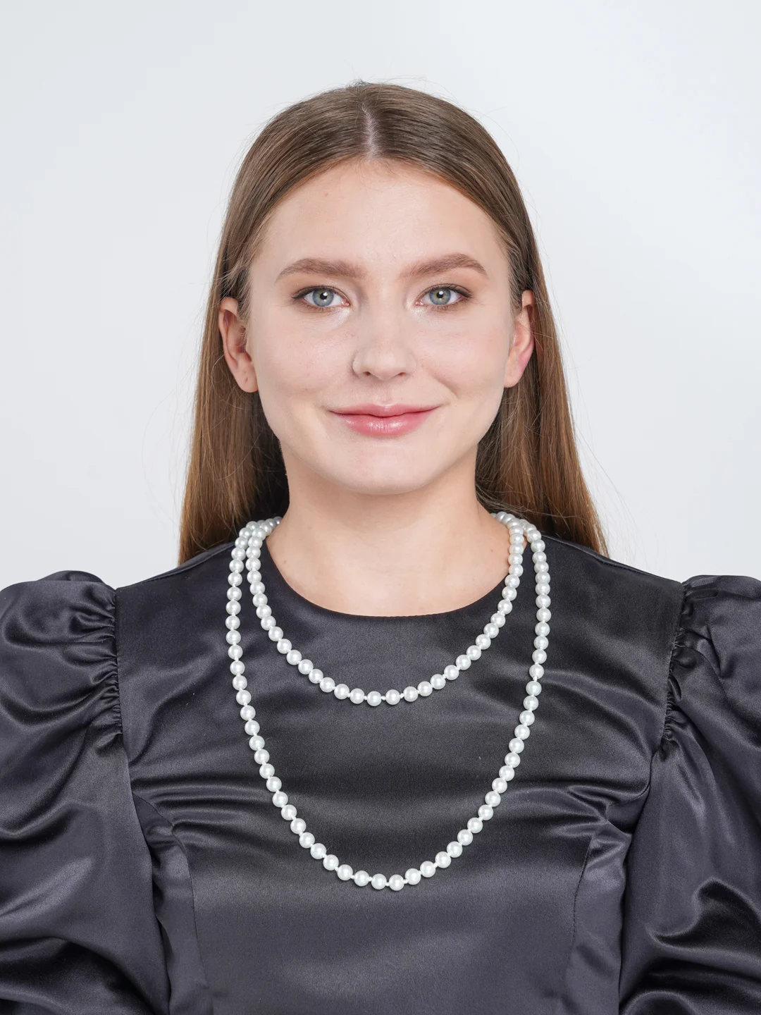 Белый бусы из искусственного жемчуга/Длинные бусы/Жемчуг