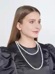Белый бусы из искусственного жемчуга/Длинные бусы/Жемчуг