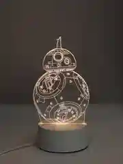 Лавандовый светильник-ночник 3D светодиодный LED, подарок