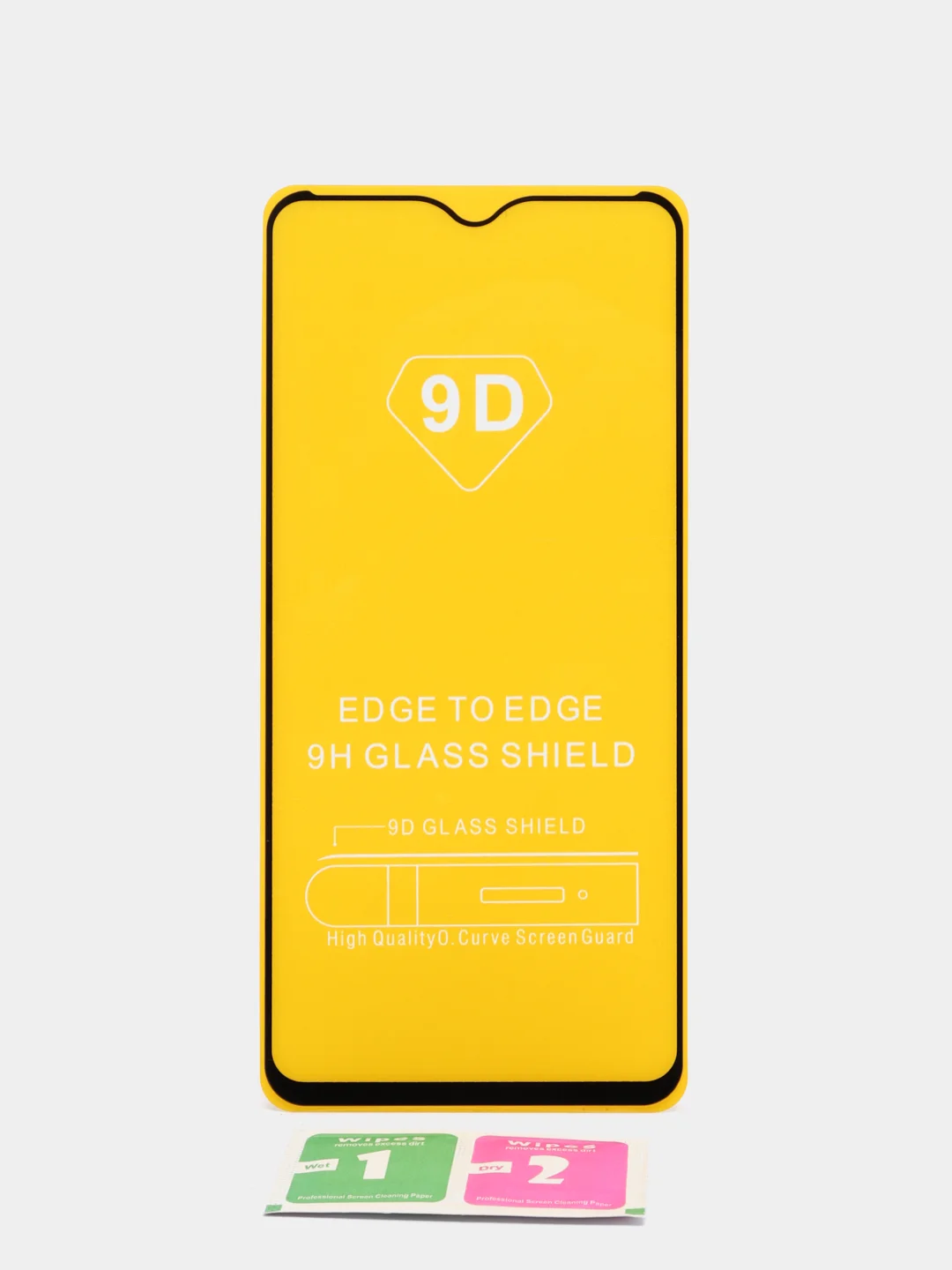 Защитное стекло Realme C21, 9D, черное