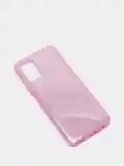 Сиреневый чехол блестящий Samsung A03s