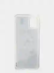 Розовый чехол с жидкими блёсточками SAMSUNG M51