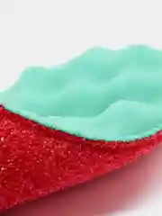 Зеленый мочалка для тела с массажным слоем