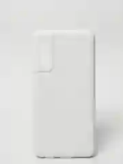 Белый чехол для Samsung с бархатом внутри S21 FE