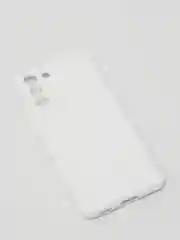 Белый чехол для Samsung с бархатом внутри S21 FE
