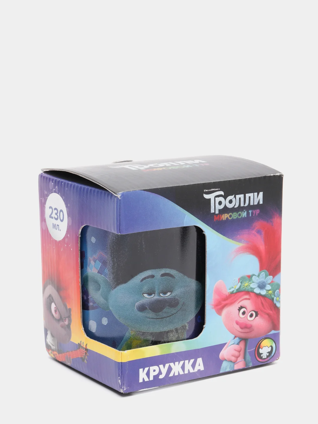 Кружка «Тролли 2» Серия Техно, (подарочная упаковка), 230 мл, стекло