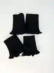Черный пришивные манжеты, вязаные, для рукавов одежды 6,5см X 10см