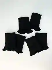 Черный пришивные манжеты, вязаные, для рукавов одежды 6,5см X 10см
