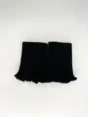Черный пришивные манжеты, вязаные, для рукавов одежды 6,5см X 10см