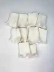 Белый вязаные пришивные манжеты для ремонта рукавов одежды 4,5 см x 8 см