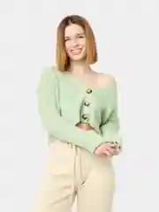 Мятный кардиган укороченный женский Emilan