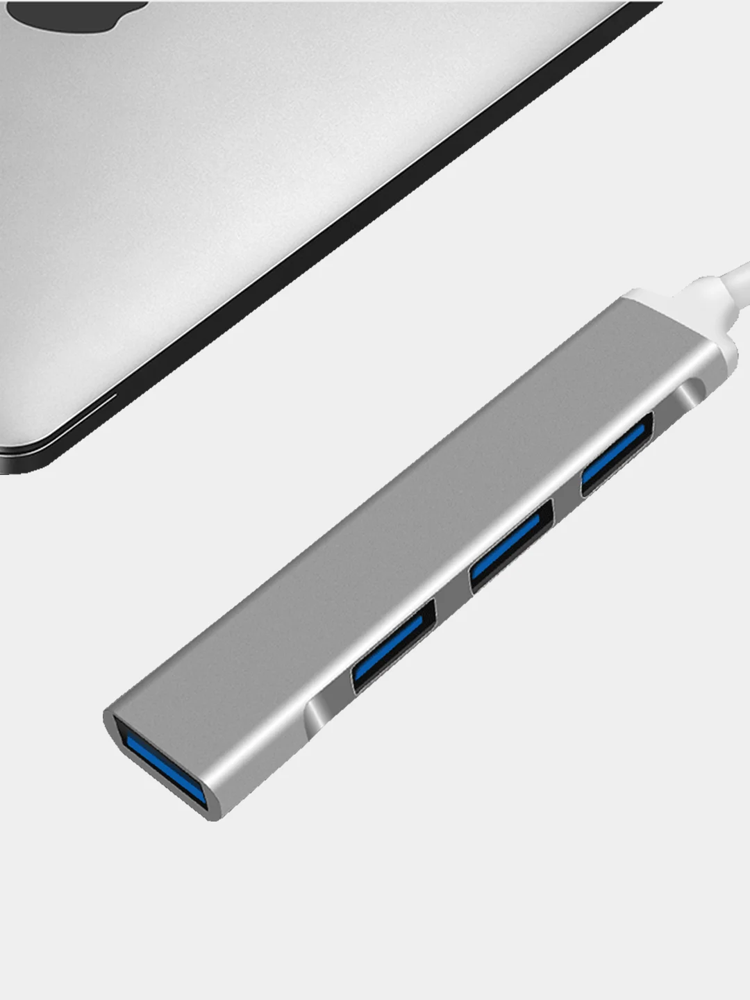 Серебряный usb xаб концентратор USB 3.0 Type-C