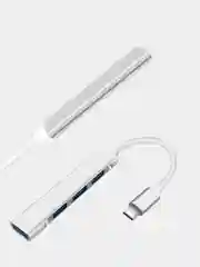 Серебряный usb xаб концентратор USB 3.0 Type-C