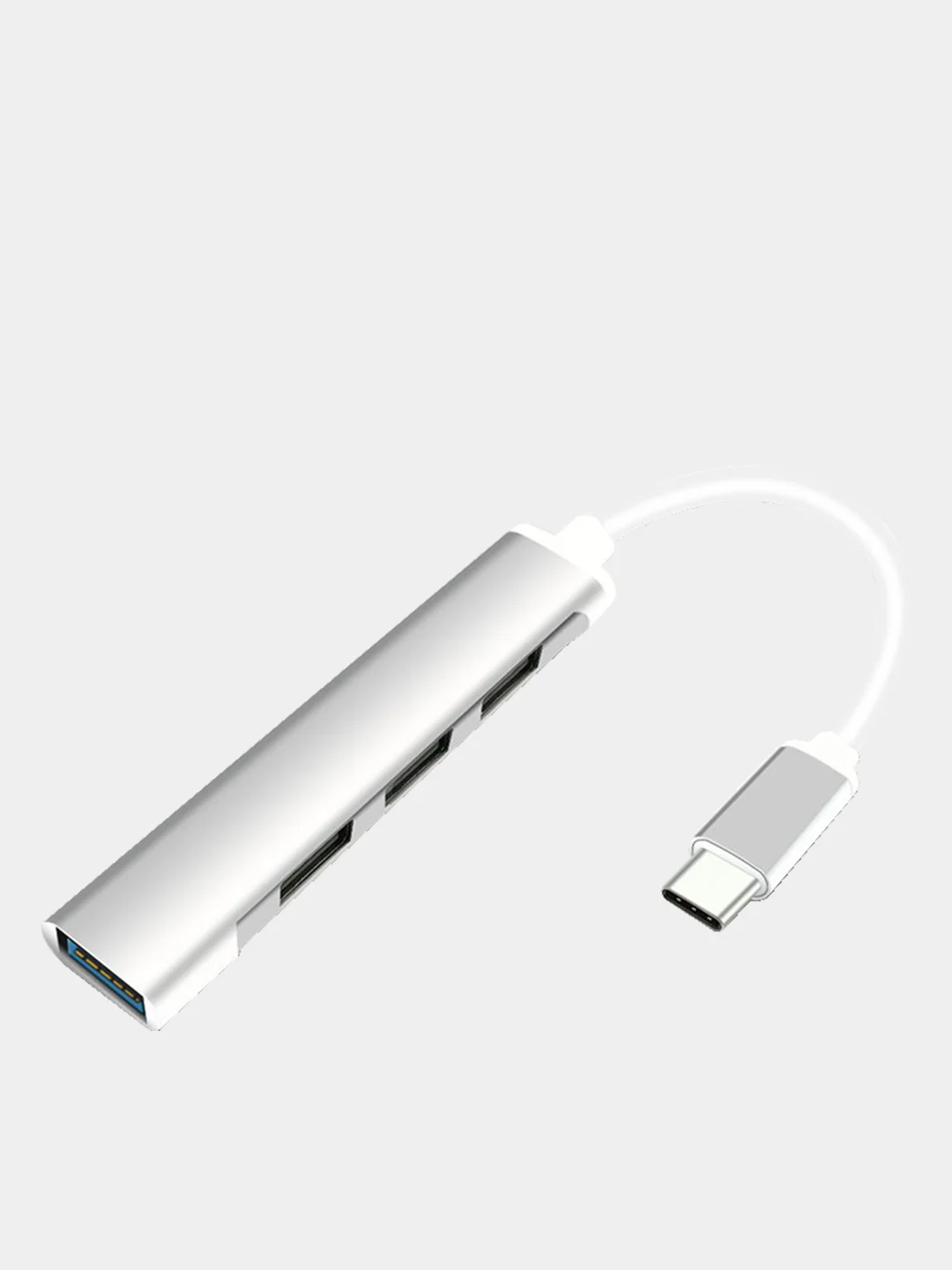 Серебряный usb xаб концентратор USB 3.0 Type-C