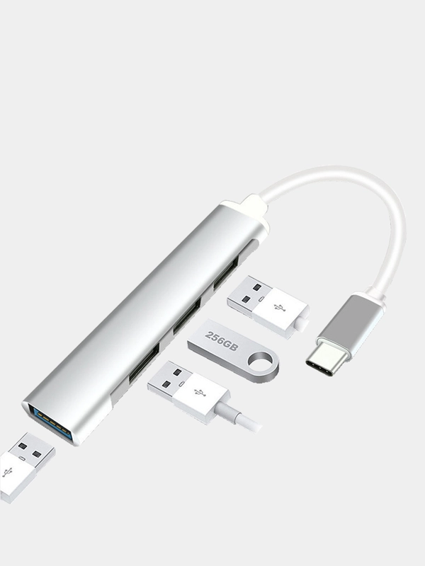 USB xаб концентратор USB 3.0 Type-C