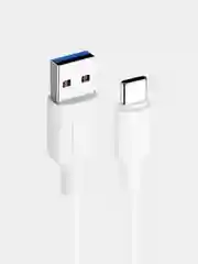 Белый usb кабель для зарядки и передачи данных type-c быстрая зарядка