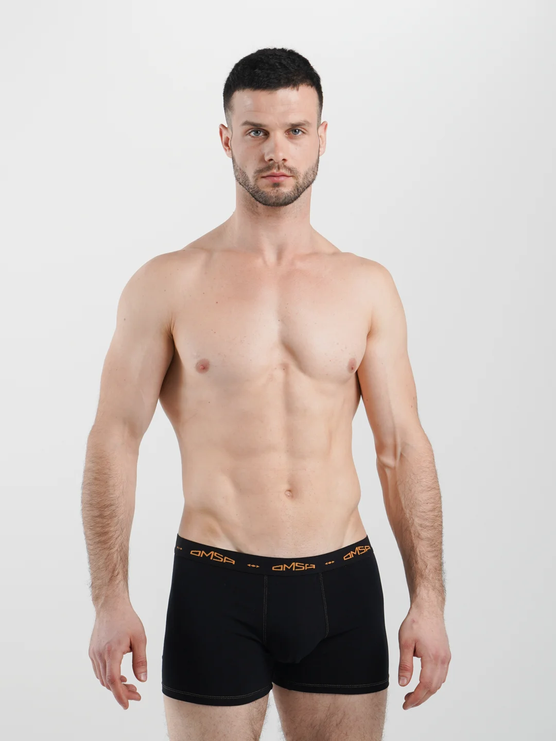 Черный трусы-боксеры мужские Omsa for men oma 2833