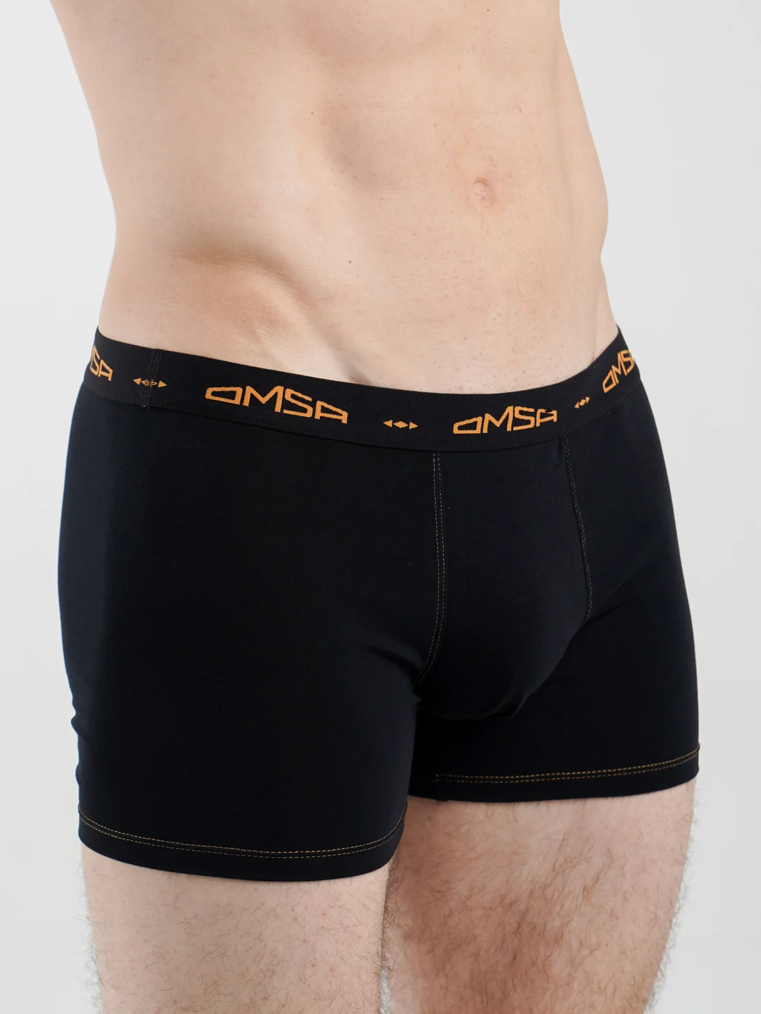 Черный трусы-боксеры мужские Omsa for men oma 2833