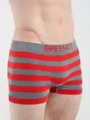 Красный мужские трусы бесшовные в полоску Greenice