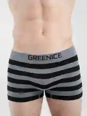 Черный мужские трусы бесшовные в полоску Greenice