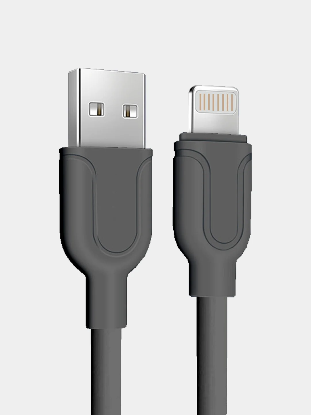 Черный кабель для зарядки iPhone usb lightning Айфон
