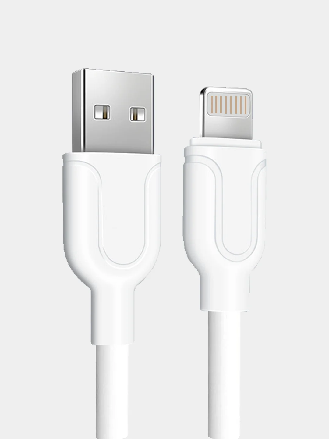 Белый кабель для зарядки iPhone usb lightning Айфон