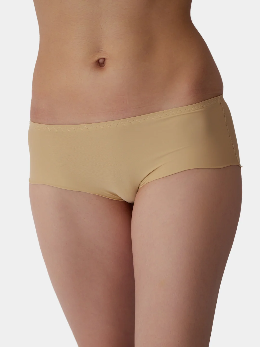 Бежевый бесшовные женские трусы, M-4XL