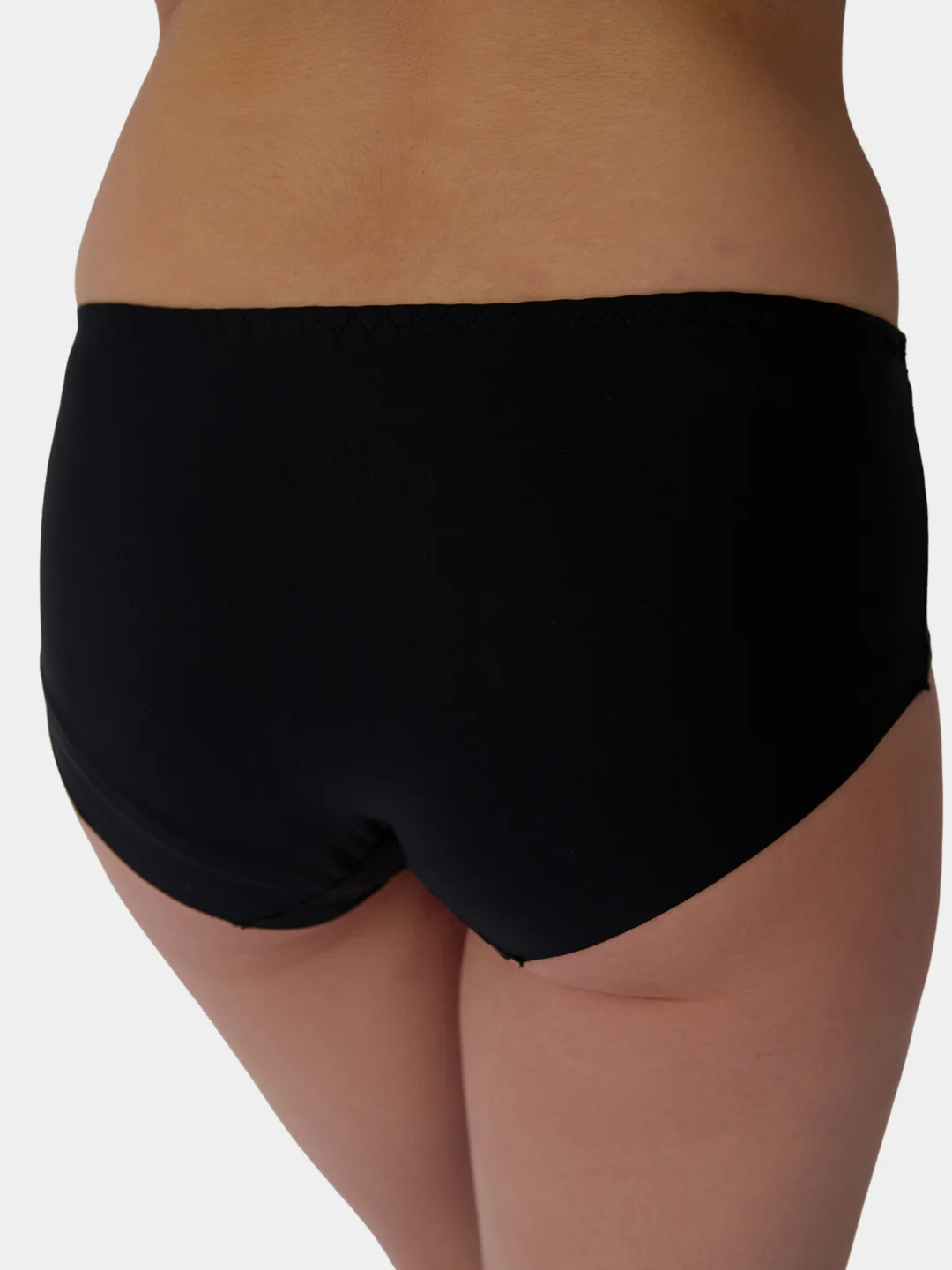 Черный бесшовные женские трусы, M-4XL