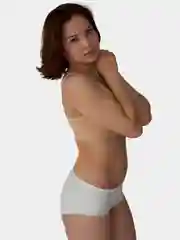 Белый бесшовные женские трусы,  M-4XL