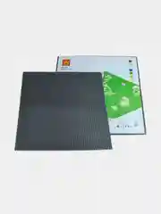 Серый платформа для конструктора 50*50 точек. Опорная, строительная пластина 40*40 см