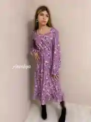 Платье с цветочным принтом