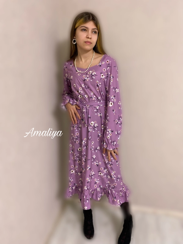 Платье с цветочным принтом