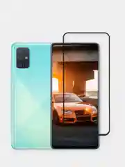 Черный защитное стекло для Samsung Galaxy A71, A72, A73 (Самсунг Галакси А71, А72, А73)