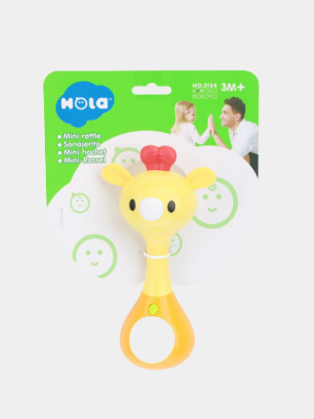 Погремушка-прорезыватель Hola Toys 3134 с музыкой и светом