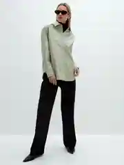 Блузка Женская ZARINA из экокожи