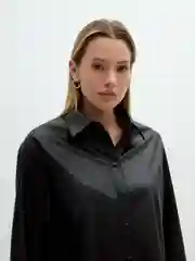 Блузка женская Zarina нарядная вечерняя черная