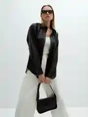 Блузка женская Zarina нарядная вечерняя черная
