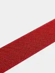 Красный ремешок для смарт - часов Apple Watch "Миланская петля", металлический браслет