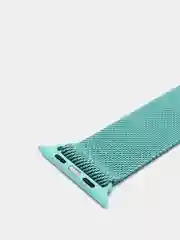 Бирюзовый ремешок для смарт - часов Apple Watch "Миланская петля", металлический браслет
