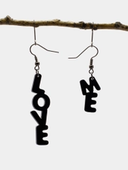 Серьги "Love Me" черные