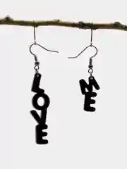 Серьги "Love Me" черные