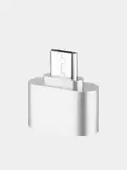 Белый адаптер переходник usb micro usb otg