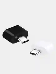 Белый адаптер переходник usb micro usb otg