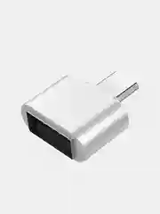 Белый адаптер переходник usb micro usb otg